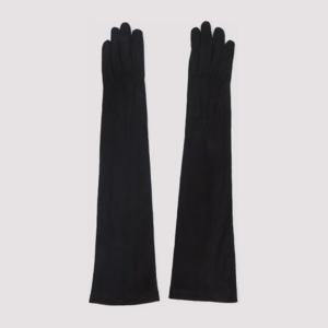 조르지오아르마니 롱 블랙 스무스 가죽 장갑 GW001988 AF19183