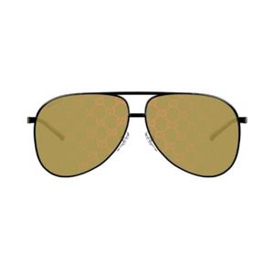 남성 Gucci Eyewear 에비에이터 프레임 선글라스 005BKY