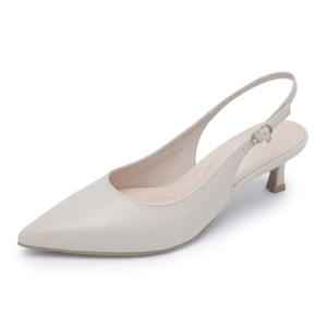 RENSAO5315K8 금강제화 랜드로바 르느와르 여성 스틸레토 슬링백 5cm(아이보리)