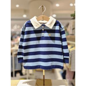 블루독베이비 10 25FW가을신상 (BL)스트라이프 스웨트셔츠 (45A1933401)