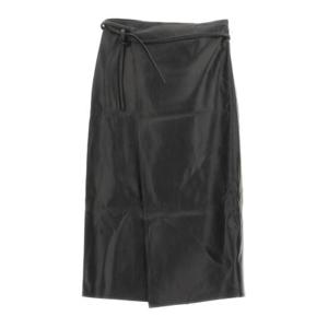 Vetements 랩 가죽 미디 스커트 WE54SK240B2436 BLACK TP946062025