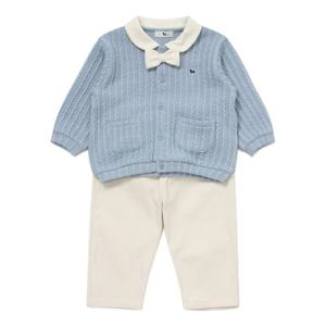 [블루독베이비8] FW25 큐트 클래식 상하세트 HJ (45A1361007) (BLUEDOG BABY 유아 출산 백일 선물 도트 강