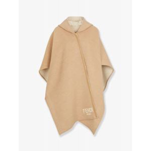 [FENDI] 라프리마 여성 코트 울 앤 캐시미어 판초 위드 레더 프로필 FXX778ASG1 F15W8 베이지 /12