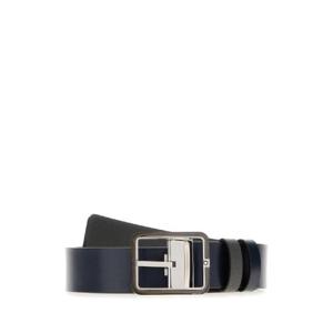 MONTBLANC Dark blue leather reversible belt 131193 000