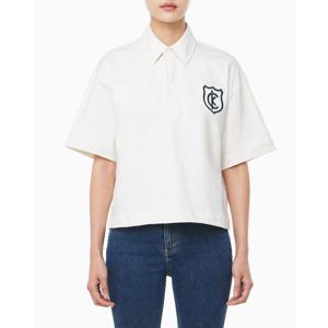 [캘빈클라인 진]여성 럭비 저지 패치 폴로 탑(47B209G)
