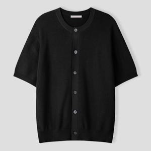 [리빌모아]남자 여름 론즈 라운드 반팔 니트 가디건 SG-CAH-Q001