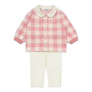 [블루독베이비8] FW25 빅체크 러블리 상하세트 HJ (45A1361002) (BLUEDOG BABY 유아 출산 백일 선물 도트