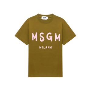 엠에스지엠 반팔 티셔츠 3941MDM510 257798 38 OLIVE GREEN