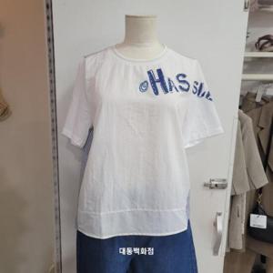 올리비아하슬러 DP01 박시핏 라운드 티셔츠 OHEMTS110