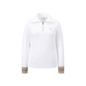 M 캘러웨이골프긴팔티 PQC CWTY24F405_WH 여성 가을 니트 하이브리드 티셔츠