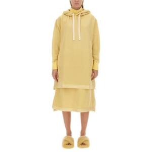 질샌더 후드 티셔츠 J40GU0106 YELLOW