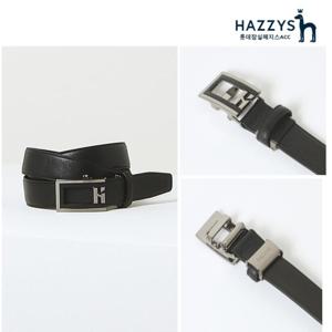 [헤지스ACC][선물포장]HJBE2F775BK_블랙 버클장식 소가죽 자동벨트