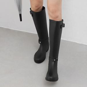 [짝꿍닷컴]여름 롱부츠 심플 버클 어반 레인 부츠 UH-tj209