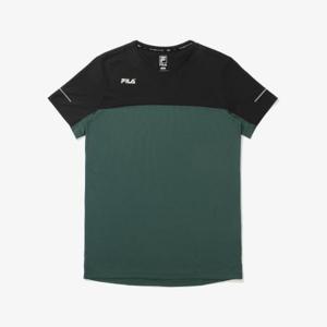 [휠라]드라이 러닝 배색 티셔츠 (FS2RSE2204M_BLK)