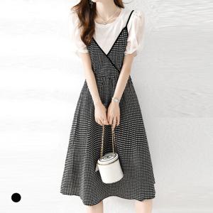 [클라셰]클라셰 뷔스티에코디패턴원피스_B5M1139