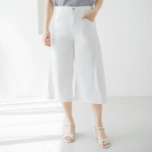 엄마옷 마담4060 쿨데님8부와이드팬츠 데일리 여성바지 -ZPN2507092-