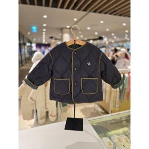 [블루독베이비] 25 FW(DG)배색 소프트 라이트다운점퍼(45A1911403)백일 돌 조카 선물 유아 아가점퍼 경량 (