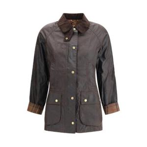 여성 Barbour Beadnell 왁스 재킷 RU52RUSTIC
