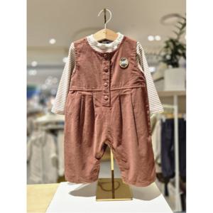 블루독베이비 10 25FW (BR) 코듀로이 세트형 우주복A (45A1360102)