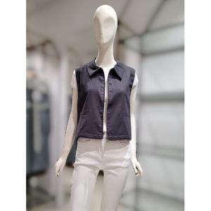 [SI][SI] SI집업 스트링 포인트 린넨 베스트SKVAG0792 (P0036699