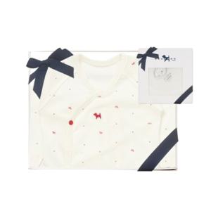 HP블루독베이비25FW RD)BI배내저고리+베이비손수건세트 45A7000006