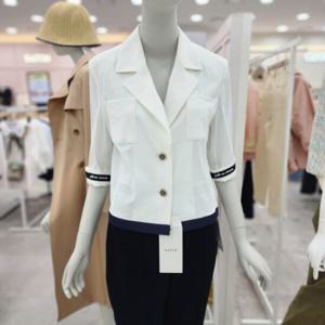 [샤틴]소매 래터링포인트 마 쟈켓S232S107A02_JK