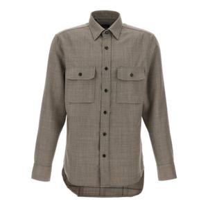 브리오니 긴팔 셔츠 SCFA0LPCA762800 Gray