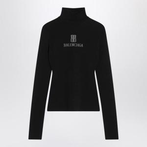 발렌시아가 긴팔 티셔츠 835491T5231 Black