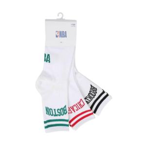 NBA양말 KQC N255AO226P-WH 에센셜 스몰로고 3PACK SNEAKERS SOCKS