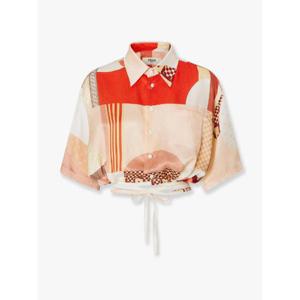 FENDI Patchwork silk shirt FS8278