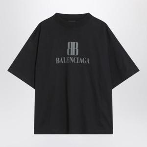 발렌시아가 반팔 티셔츠 818431TSVU4 Black