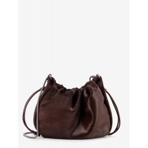 [BRUNELLO CUCINELLI] 라프리마 여성 크로스바디 백 버킷 멜로우 미니 pony 스킨 숄더 MBLXD2667 C4398 Moka /12