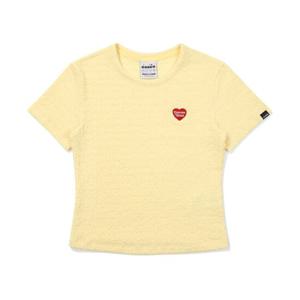 [디아도라]디아도라 링클 베이직 반팔 티셔츠 YELLOW D5222LRS63