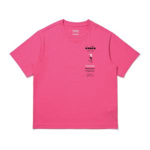 [디아도라]디아도라 AIRTEX 레터링 반팔 티셔츠 PINK D5221LRS55
