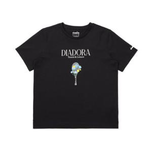[디아도라]디아도라 블루밍 플로랄 티셔츠 D5122LRS20-BLK