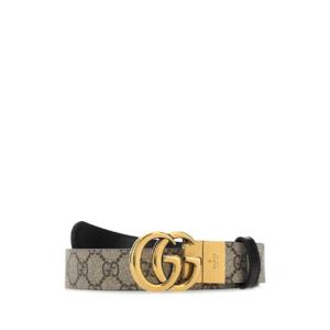 GUCCI GG Supreme fabric GG Marmont reversible belt 65941792TIC 9769