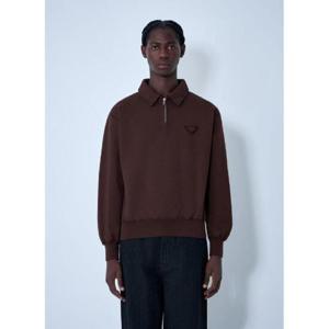 25 FW 프라다 남성 Logo Motif Sweatshirt pra0162002brn