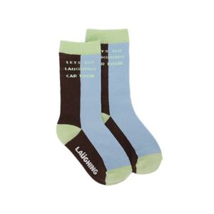 [래핑차일드]컬러배색 롱레귤러 삭스 (85A29-810-01)