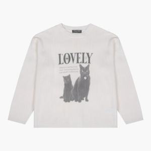 [더데이걸]시크 고양이 풀오버 스웨터 (2컬러)TGKA25W01