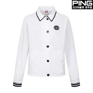 [핑]여성 라인 포인트 카라 점퍼 121D2JP487_WH_CJ