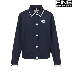 [핑]여성 라인 포인트 카라 점퍼 121D2JP487_NA_CJ