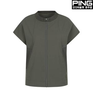 [핑]여성 절개 매쉬 믹스 민소매 점퍼 121D2JP385_KH_CJ
