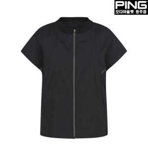 [핑]여성 절개 매쉬 믹스 민소매 점퍼 121D2JP385_BK_CJ