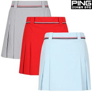[핑]여성 테잎 장식 시어서커 큐롯 스커트 121D2PC488_GBR_CJ