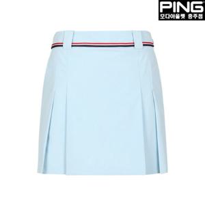 [핑]여성 테잎 장식 시어서커 큐롯 스커트 121D2PC488_BL_CJ