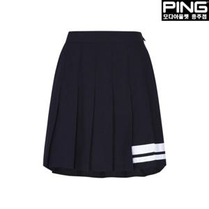 [핑]여성 테잎 배색 플리츠 큐롯 스커트 121D2PC487_NA2_CJ