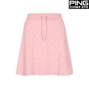 [핑]여성 로고 자가드 큐롯 스커트 121D2PC387_PK2_CJ