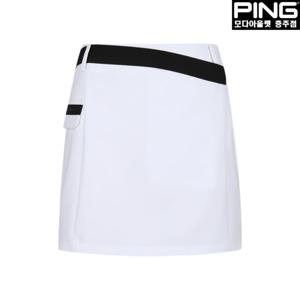 [핑]여성 테잎 포켓 장식 큐롯 스커트 121D2PC381_WH2_CJ