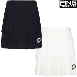 [핑]여성 언밸 플리츠 큐롯 스커트 121D2PC353_NW_CJ