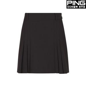 [핑]여성 변형 맞주름 큐롯 스커트 121D2PC061_BK_CJ